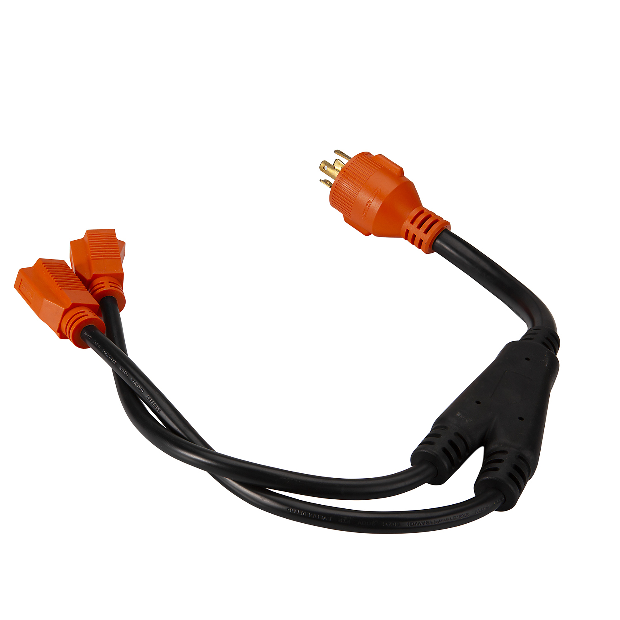 Power Sentry Y-Adapter — 30 Amps, 125/250 Volts, L14-30P to (2) 5-15R Outlets, Model# EX-GY430152